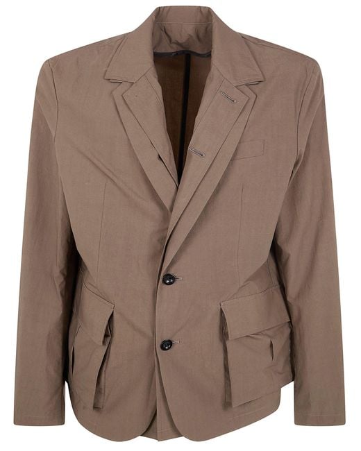 Sacai Brown Cotton Typewriter Jacket for men