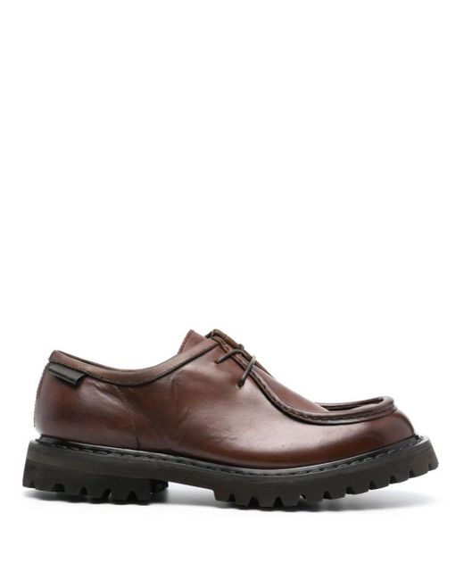 Premiata Brown Cyclone Lace Up Shoes for men