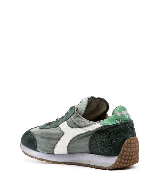 Diadora Green Equipe H Dirty Stone Wash Sneakers for men