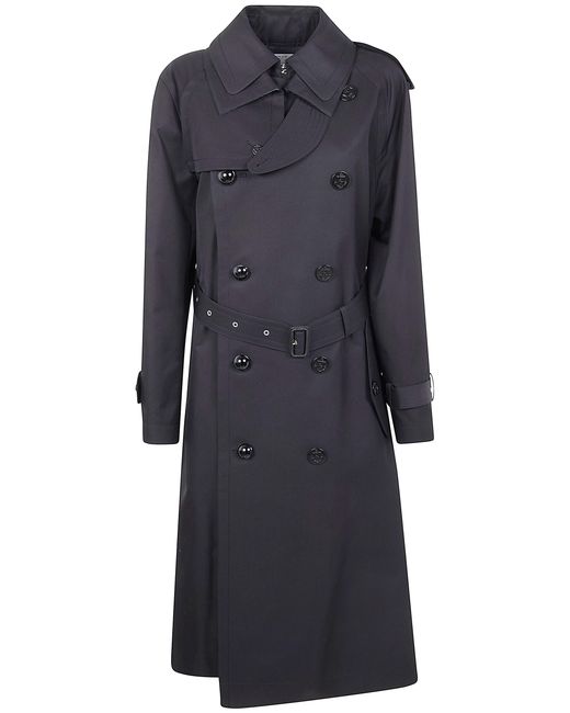 Sacai Blue Cotton Gabardine Coat