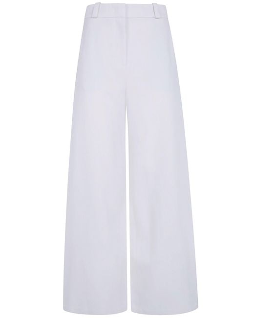 Giorgio Armani White Pants Wide Leg Trousers