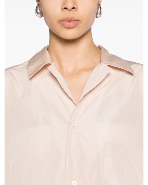 Sofie D'Hoore Pink Long Sleeve Shirt With Front Applied Pocket