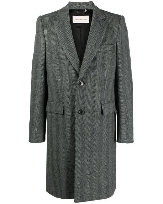 Dries Van Noten Black 00140 Richards 7067 Coat Clothing for men
