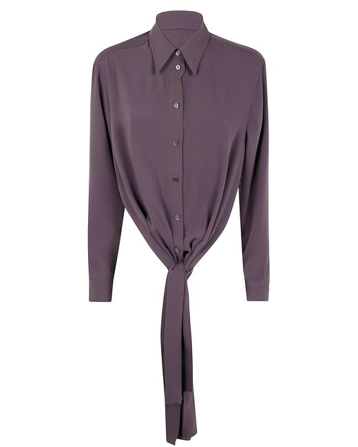 MM6 by Maison Margiela Brown Long-Sleeved Shirt