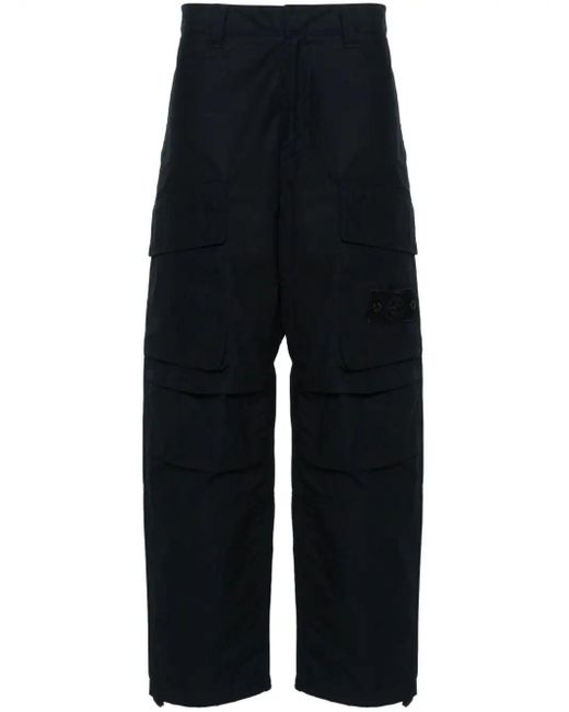 Stone Island Blue Ghost Loose Fit Trousers for men