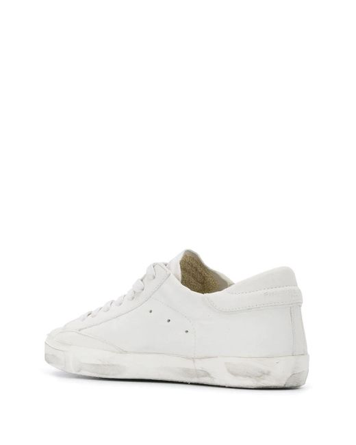Philippe Model White Prsx Distressed Sneakers for men