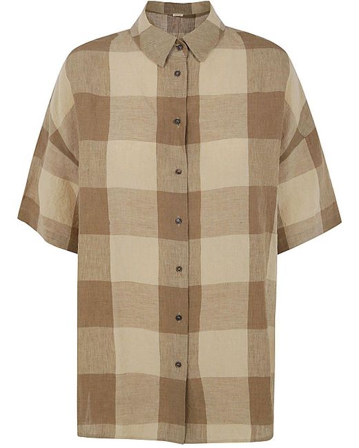 A PUNTO B Natural Short Sleeves Shirt