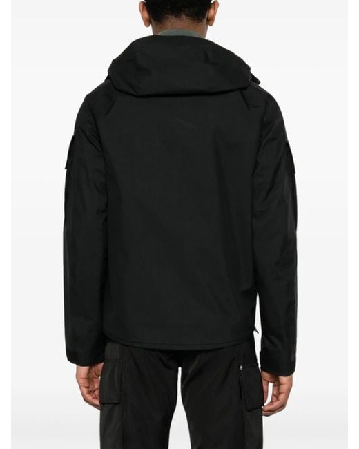 C P Company Black Metropolis Series Gore-Tex Infinium Hooded Jacket for men