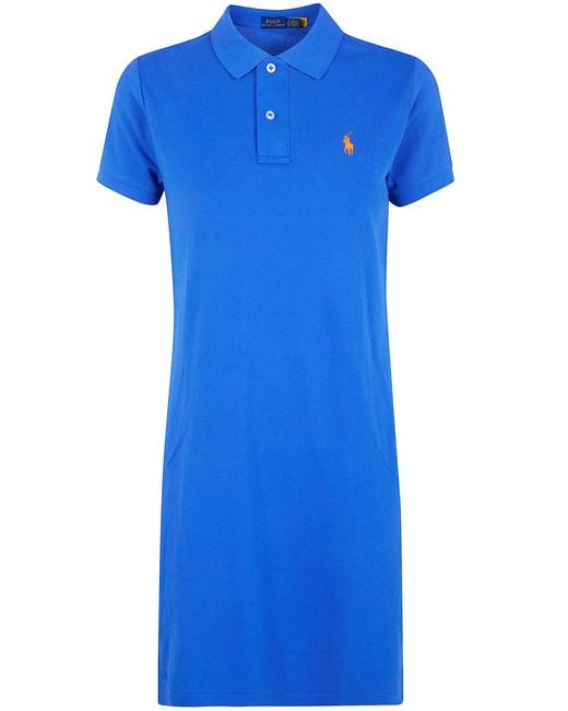 Polo Ralph Lauren Blue Polo Short Sleeves Mini Dress