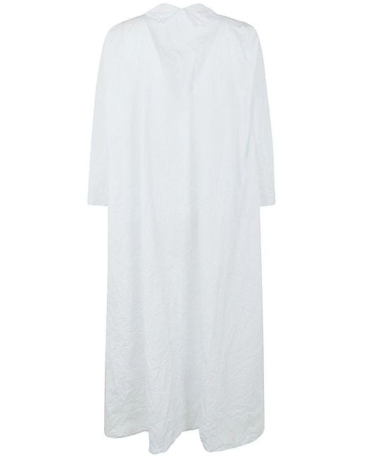 Daniela Gregis White Dress With Slits