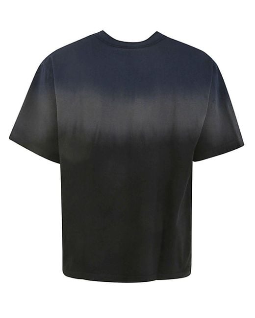 Sacai Black Dip Dye T-shirt Clothing for men