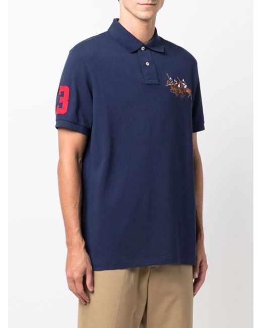 Polo Ralph Lauren Blue Polo Pony-motif Cotton Polo Shirt for men