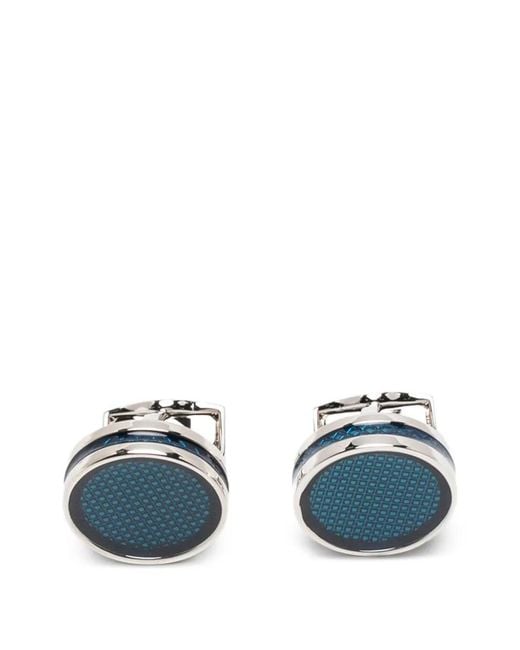 Tateossian Blue Tablet Ice Cufflinks for men