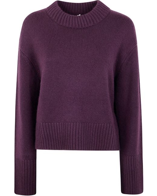 Lisa Yang Purple "Sony" Turtleneck Sweater