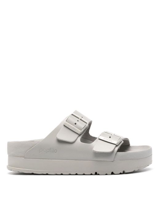 Birkenstock Arizona Platf Exquisite Natural Leather Sandals in White Lyst