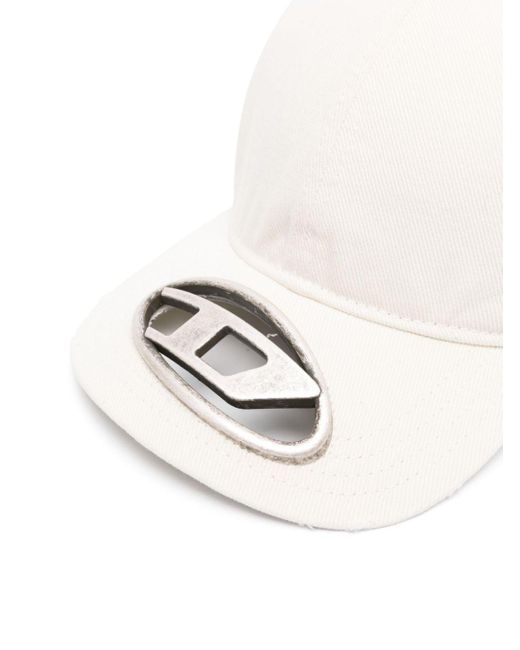 DIESEL White C-Beast-A1 Baseball Hat for men