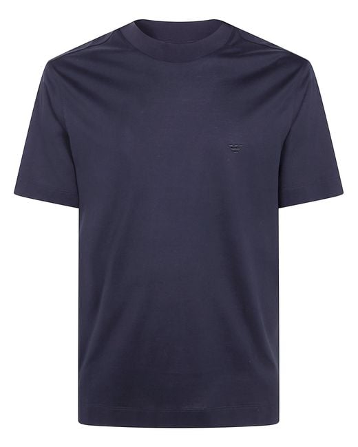 Emporio Armani Blue T-Shirt Classic Round Neck "Em006779.Af28078 Uc001" for men