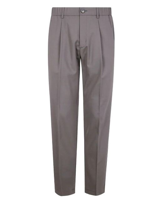 Herno Gray Regular Fit Trousers for men