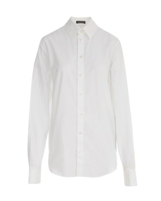 Camicia Alla Da Donna Color Bian di Ann Demeulemeester in White