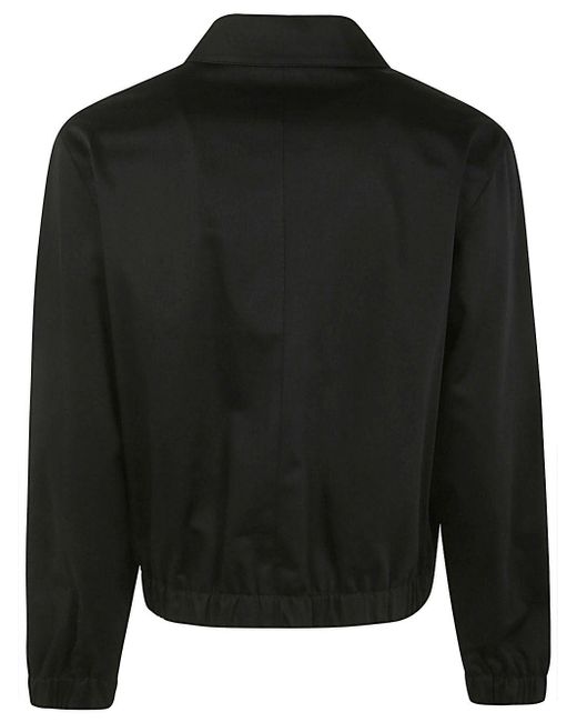 AMI Black Ami De Coeur Cotton Jacket for men