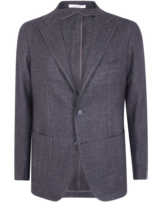Tagliatore Blue Jacket Single Breasted "Montecarlo" for men