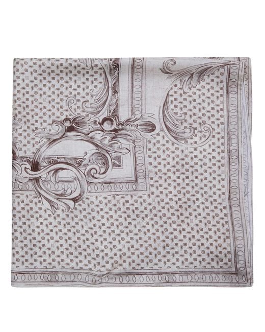 Max Mara Gray "Mxacarre Reggia Di Caserta" Classic Foulard