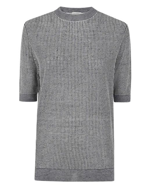 Ballantyne Gray Short Sleeves Pullover for men