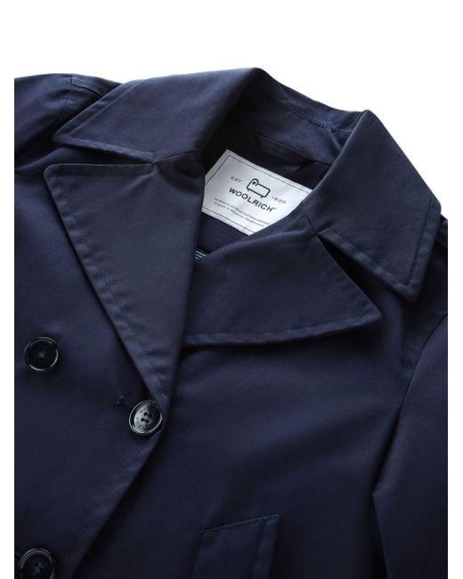 Woolrich Blue Havice Double-breasted Jacket