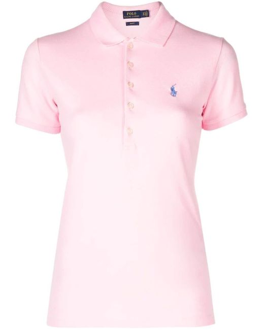 Polo Ralph Lauren Pink Logo-embroidered Polo Shirt