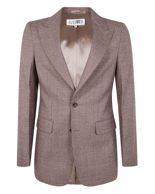 Giacca di MM6 by Maison Martin Margiela in Brown