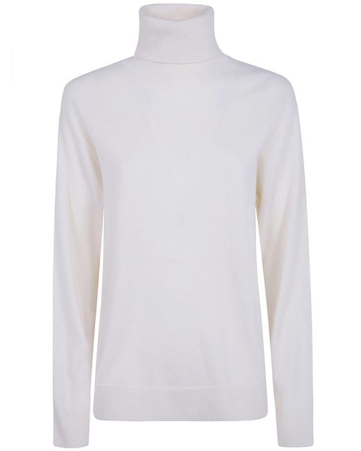 P.A.R.O.S.H. White P. A.R. O.S. H. Sweater Turtle Neck "Cashmere Turtle Neck"
