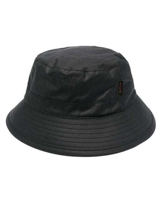 Barbour Black "Wax Bucket" Hat