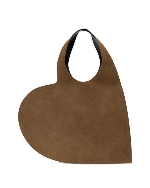 Coperni Brown 'Double Heart' Tote Bag
