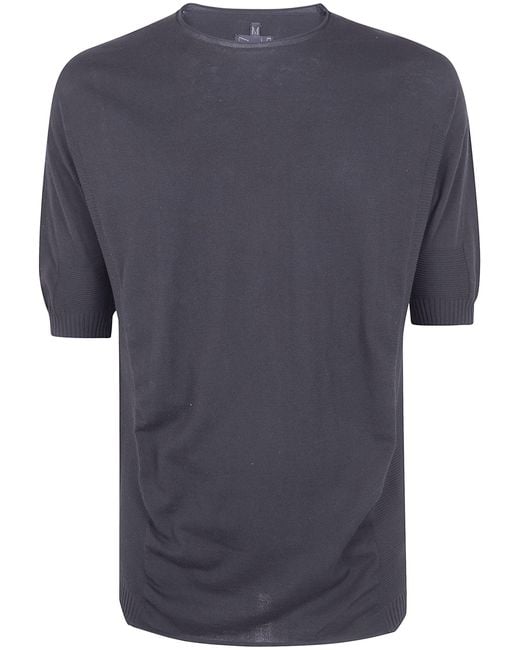 MD75 Blue Light Cotton Boxi Short Sleeves Sweater for men