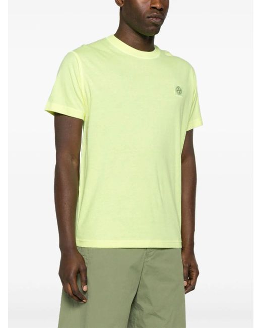 Stone Island Yellow T-shirt Clothing for men