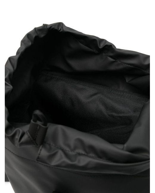Rains Black Bucket Waterproof Backpack for men