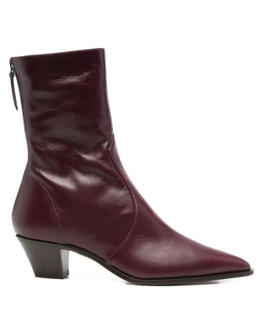 Aquazzura Purple "Brunswick" Bootie T. 4,5