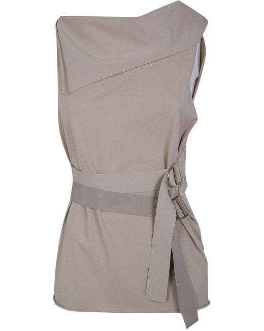 Pierantoniogaspari Gray Stretch Metal Tank Top