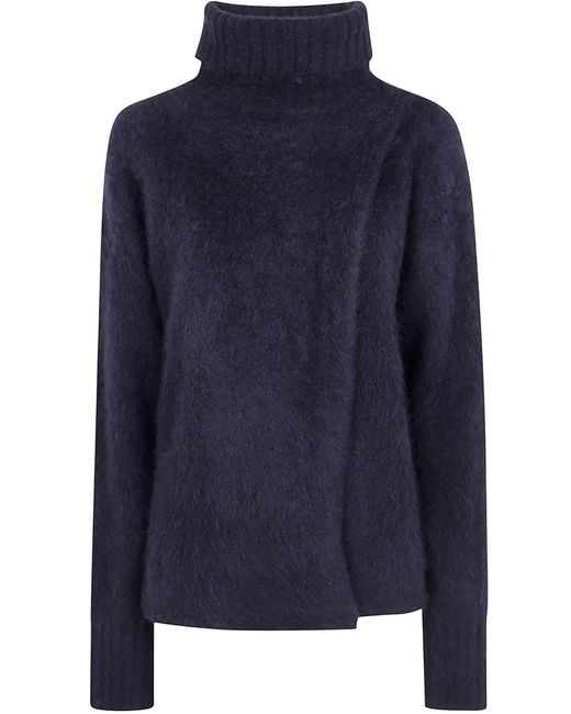 Uma Wang Blue Top High Neck "Uw900"