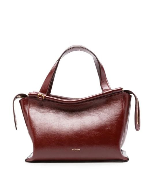 Wandler Purple Shoulder Bag Calf Leather "Ida"