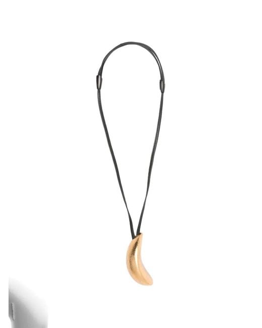 Monies White "Palador" Pendant Necklace By