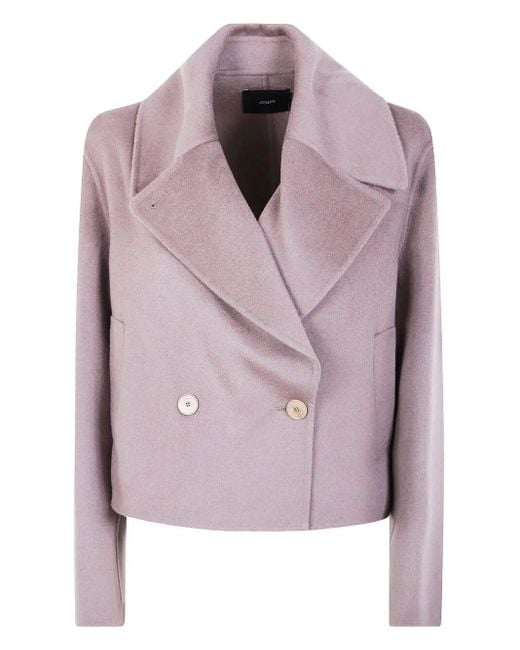 Joseph Pink "Delano" Jacket Double Face Cashmere