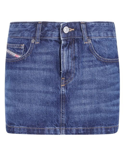 DIESEL Blue Skirt Denim Mini "De Ron"