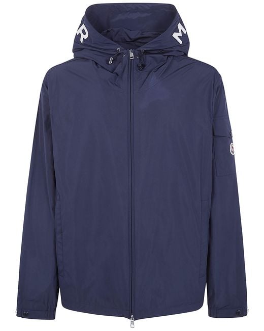 Moncler Blue "Sassiere" Micro Soft Jacket for men