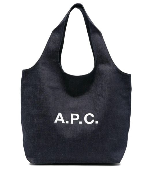 A.P.C. Black A. P.C. "Ninon" Tote Bag