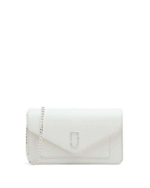 Marc Jacobs White The Longshot Chain Wallet