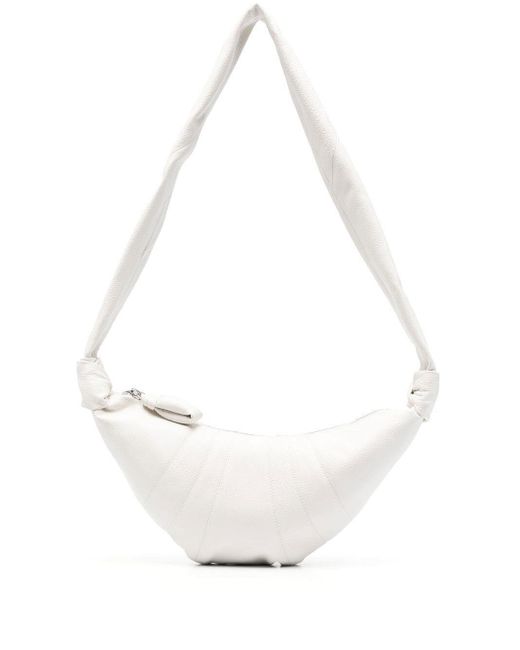 Lemaire White Small Croissant Bag