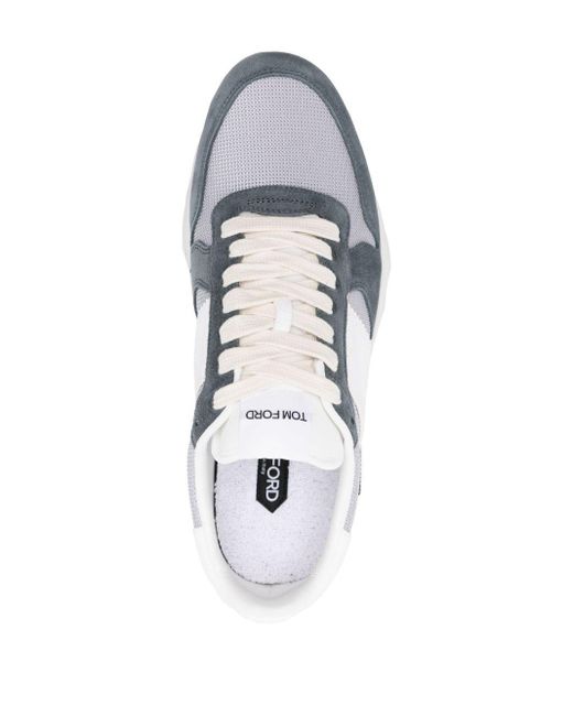 Tom Ford White Jager Leather Sneakers for men