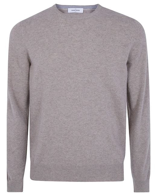 Gran Sasso Gray Sweater Turtleneck "Long Sleeves" for men
