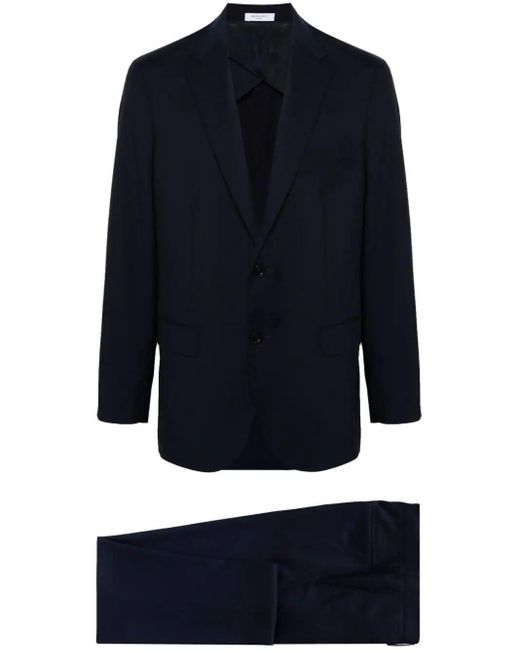 Boglioli Blue Two Buttons Suit Clothing for men